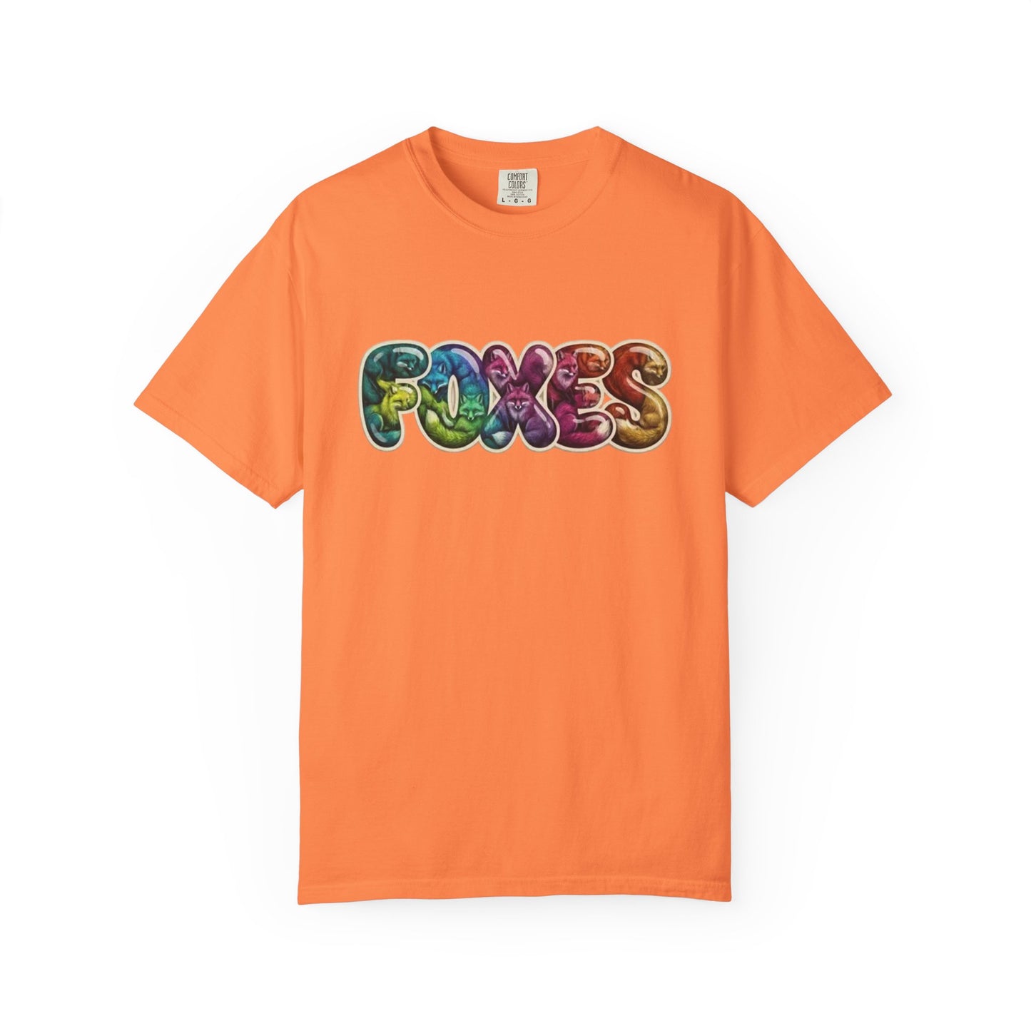 Bubble Letter Foxes Tee