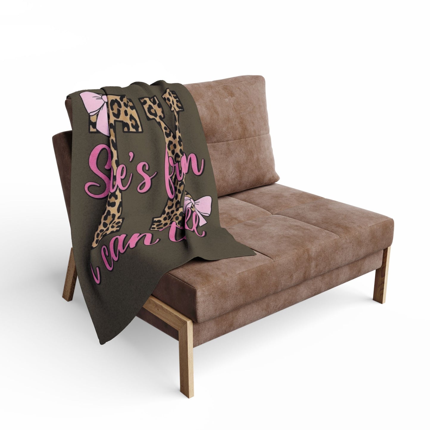 Leopard TX 'She's From I Can Tell' Fleece Blanket