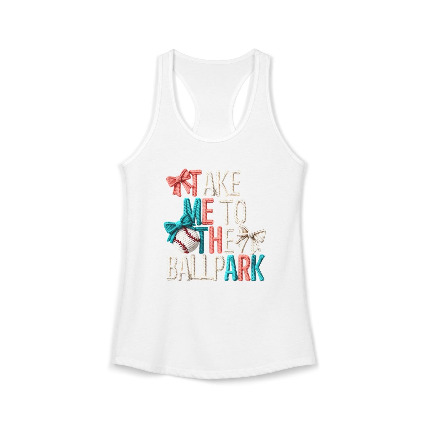 Take me to The Ballpark Racerback Tank