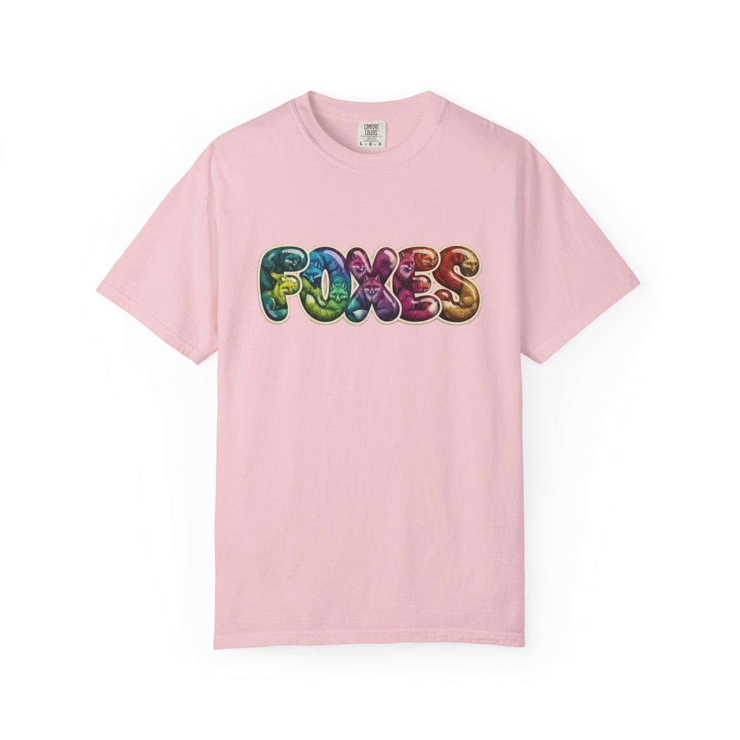 Bubble Letter Foxes Tee