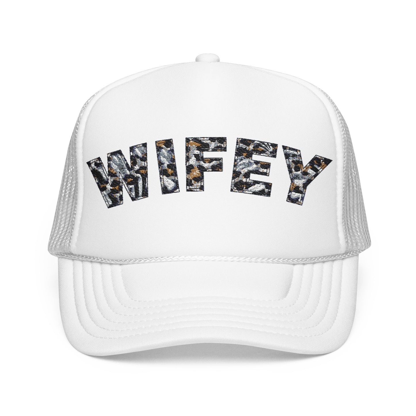 Wifey Leopard Print Trucker Hat