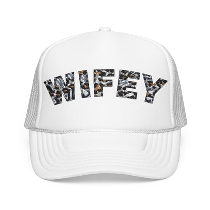 Wifey Leopard Print Trucker Hat