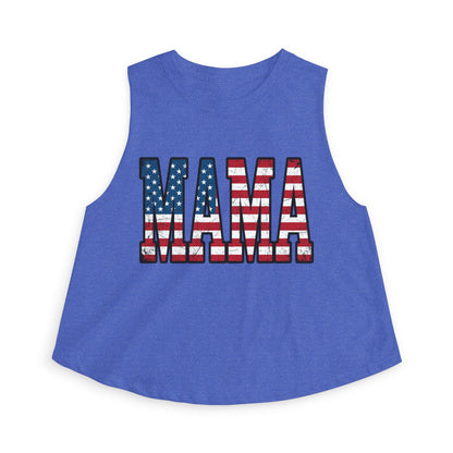 Patriotic MAMA Crop Top