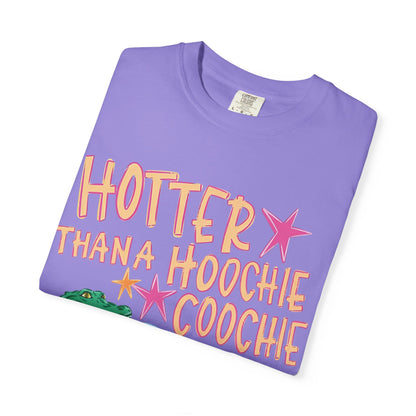 "Hotter Than a Hoochie Coochie" Alligator Pool Party Tee