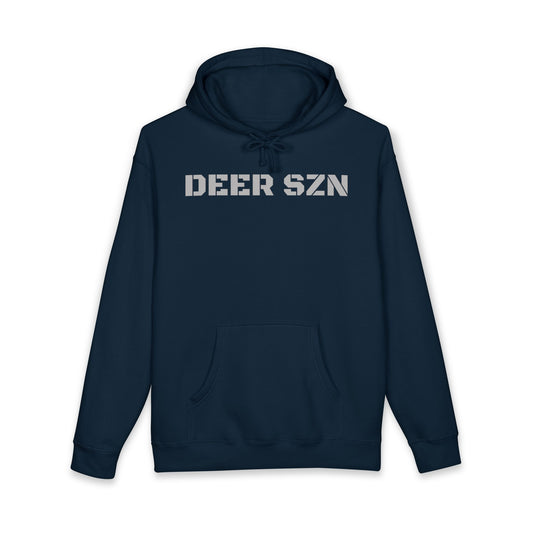 Deer SZN Hoodie - Camo Text Hunting Sweatshirt