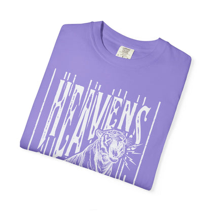 Heaven's Are Roaring Tiger Tee- Purple Writing