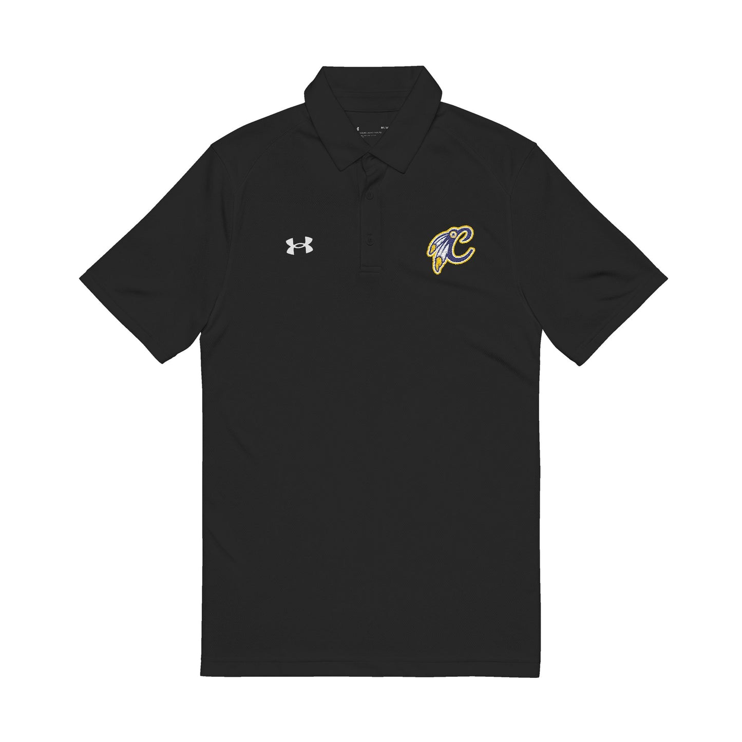 Embroidered Men’s Polo Shirt – Performance Golf/Work Polo with Lightning Crest