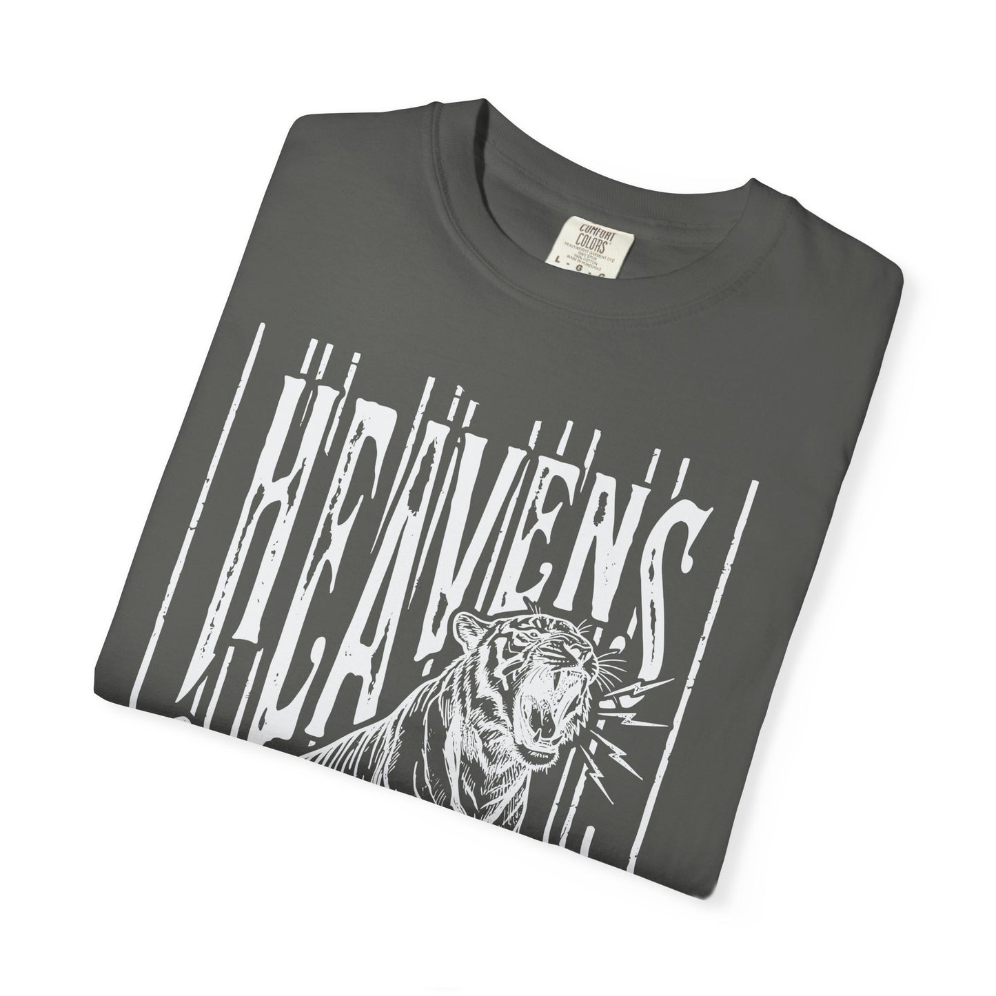 Heaven's Are Roaring Tiger Tee- Purple Writing