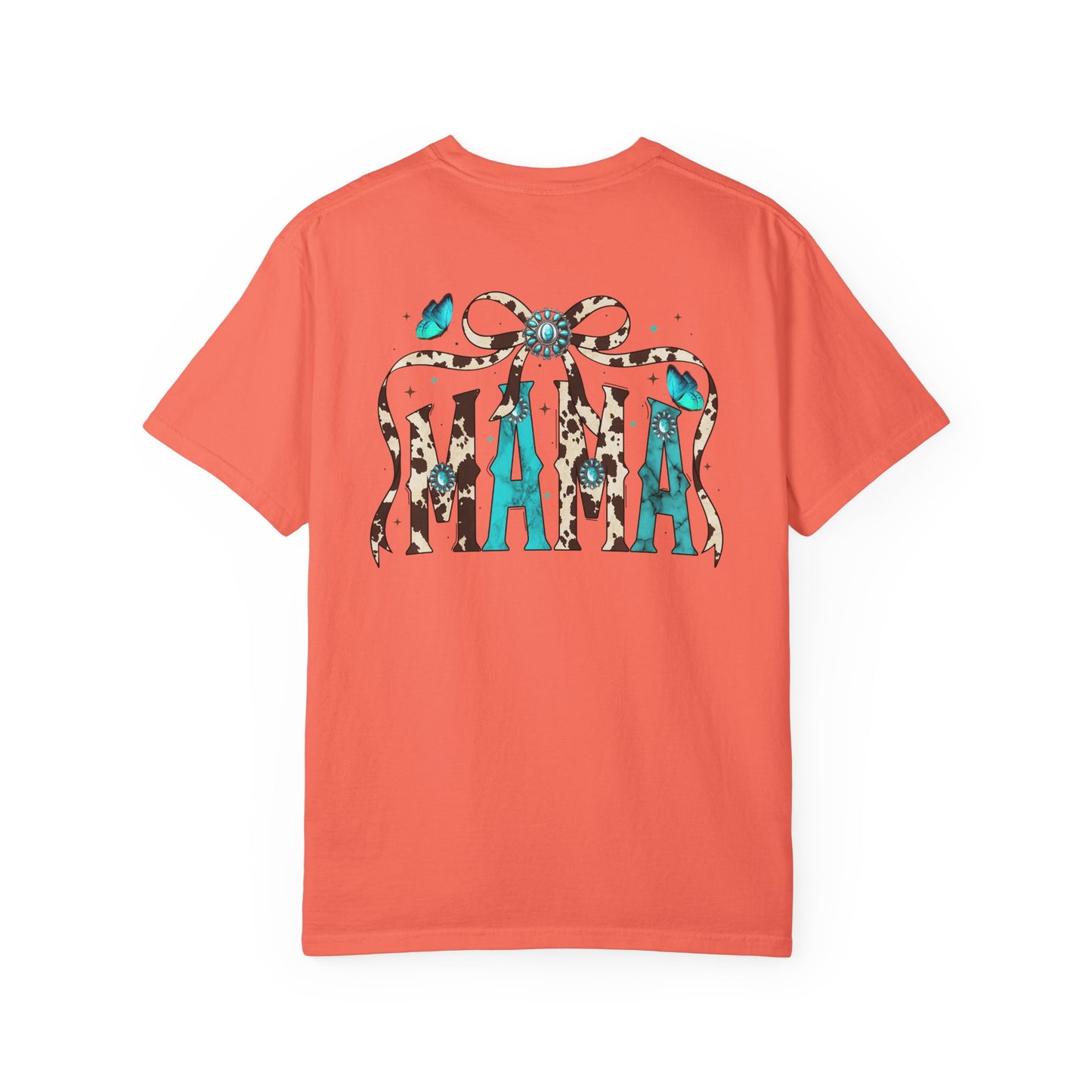 Teal Messy Hair Bun Cheetah Tee