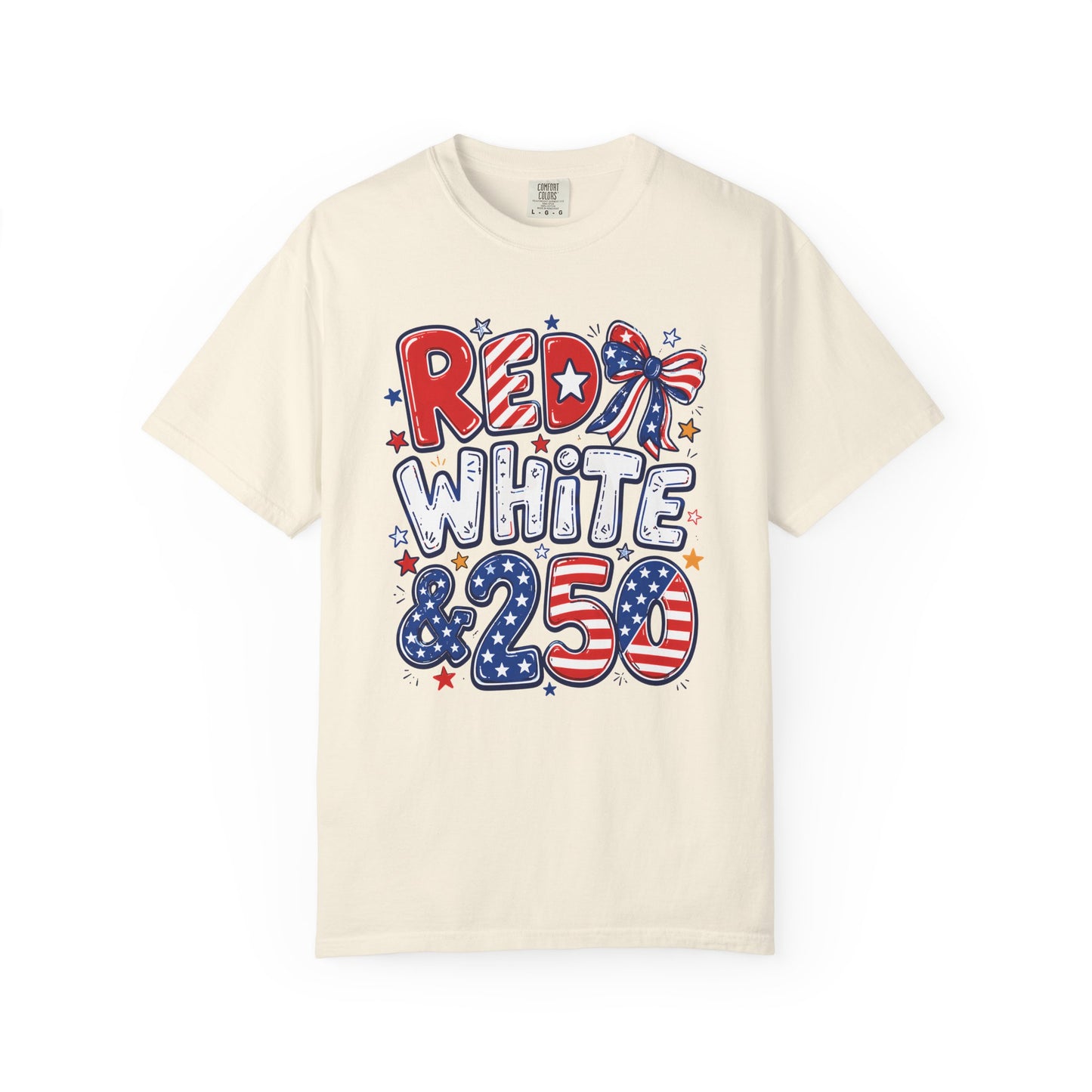 Red White & 250 Patriotic Tee