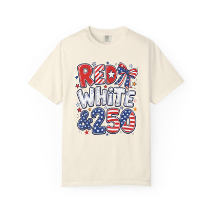 Red White & 250 Patriotic Tee