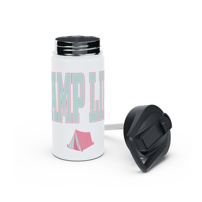 Camp Life Stainless Steel Water Bottle - WHITE