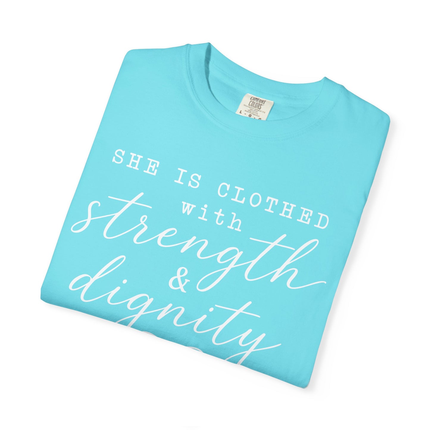 Clothed with Strength and Dignity - White Writing