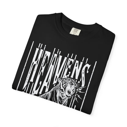 Heaven's Are Roaring Tiger Tee- Purple Writing