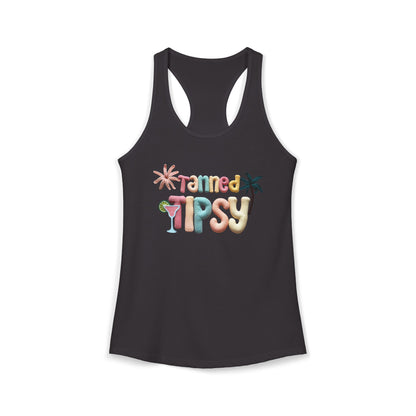 Tanned Tipsy Racerback Tank