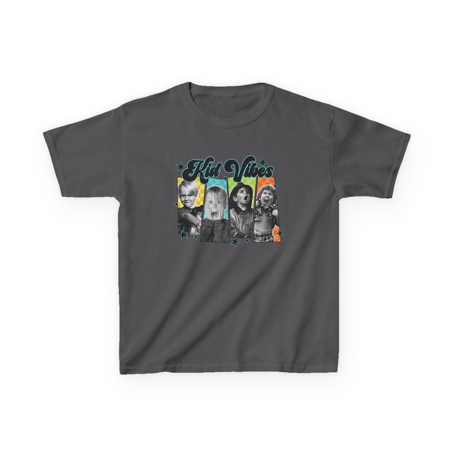 Boys Tee — 'Kid Vibes' Retro Pop Art Graphic Tee