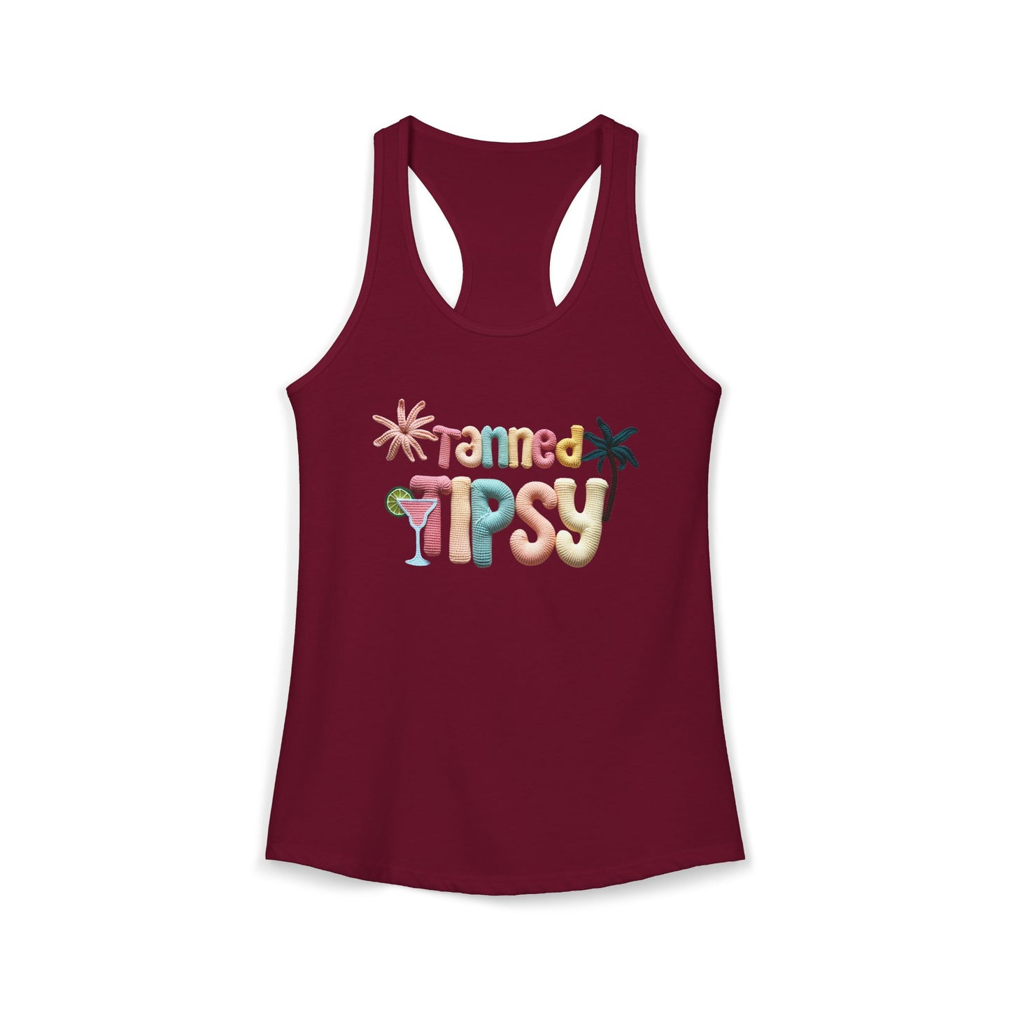 Tanned Tipsy Racerback Tank