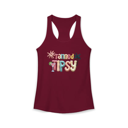 Tanned Tipsy Racerback Tank