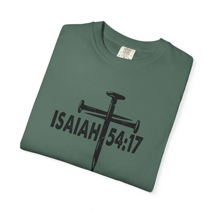 Isaiah 54:17 Faith Tee Front& Back