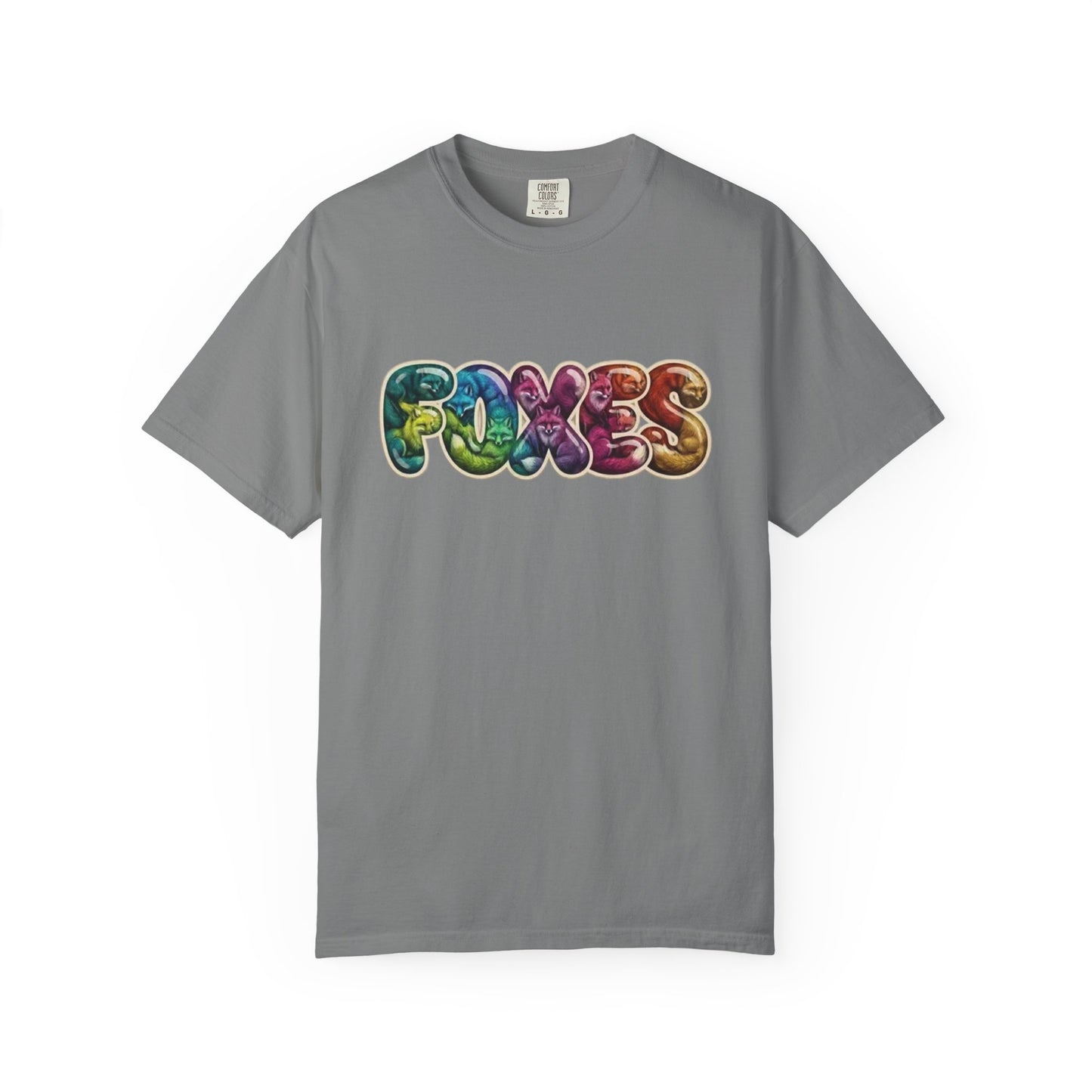 Bubble Letter Foxes Tee