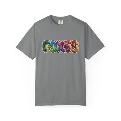 Bubble Letter Foxes Tee