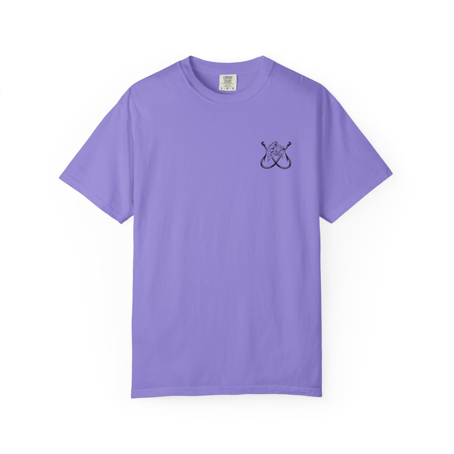 Fishing Hook Flag T-Shirt — "Bite Me" Back Graphic
