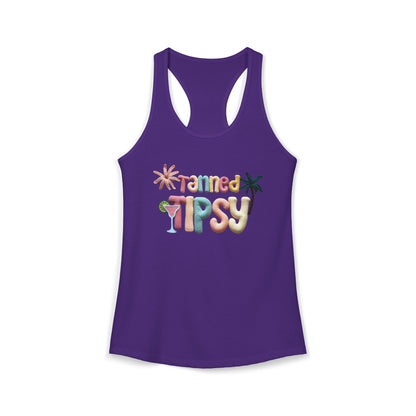 Tanned Tipsy Racerback Tank