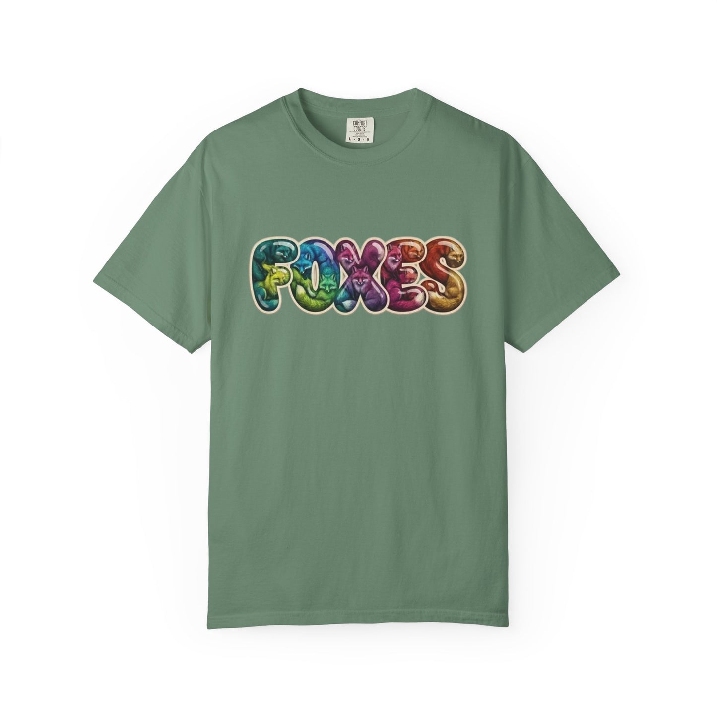 Bubble Letter Foxes Tee