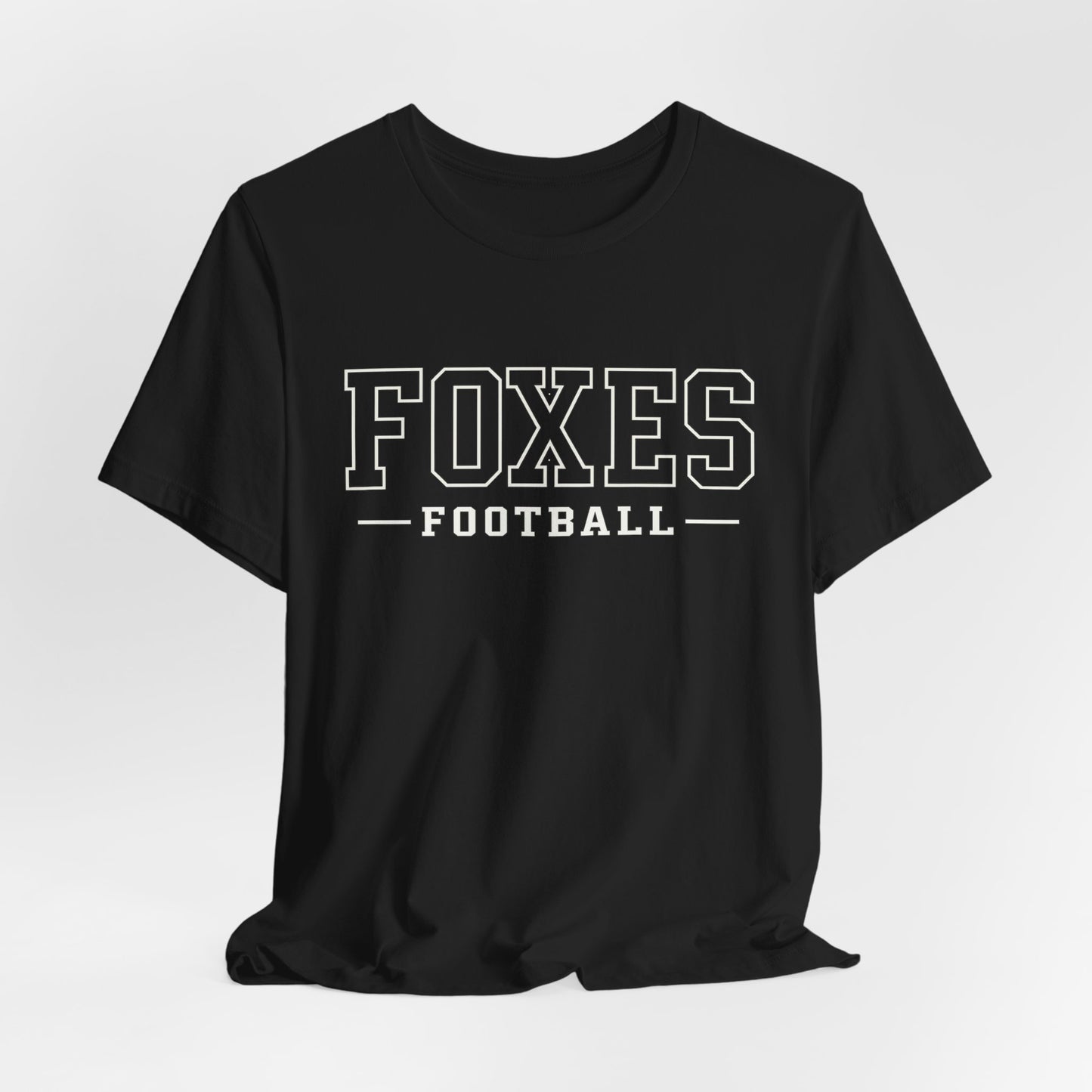 Foxes Football Tee — Green Collegiate Team Shirt
