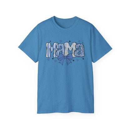 Mama Blue Bow T‑Shirt