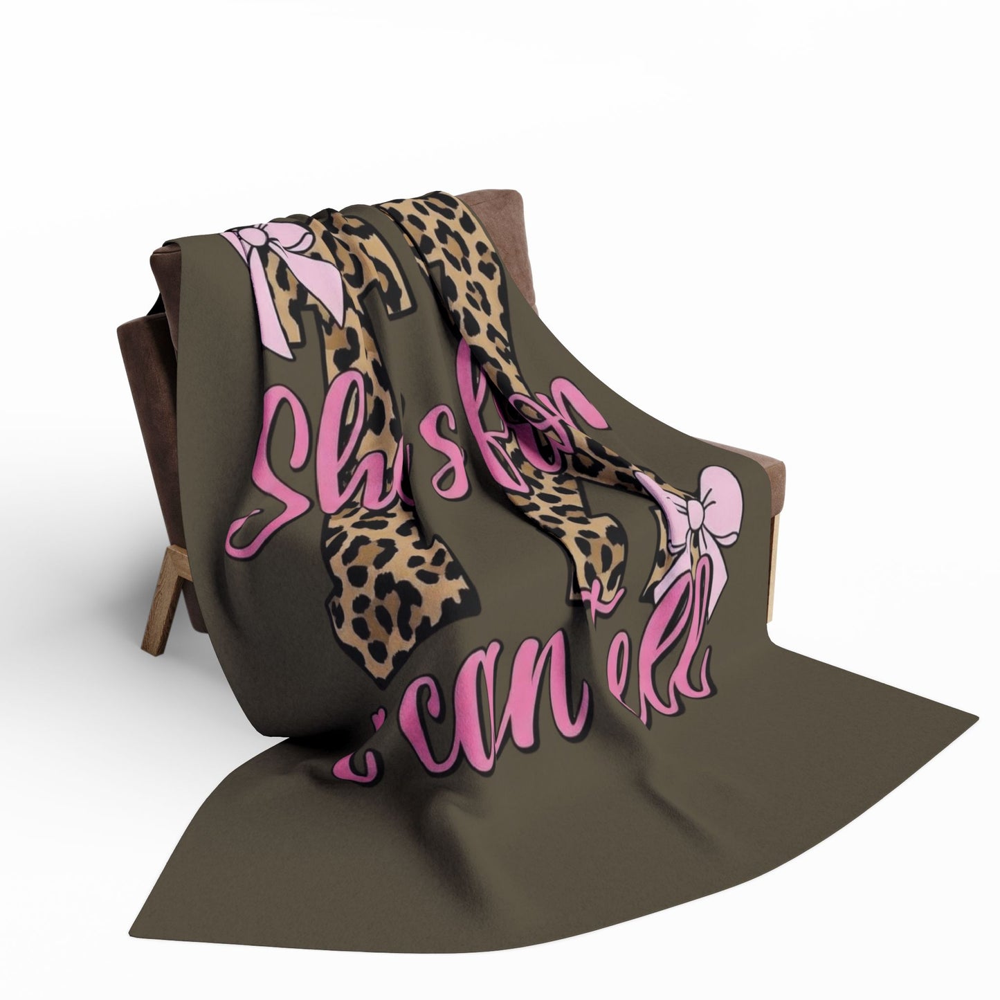 Leopard TX 'She's From I Can Tell' Fleece Blanket
