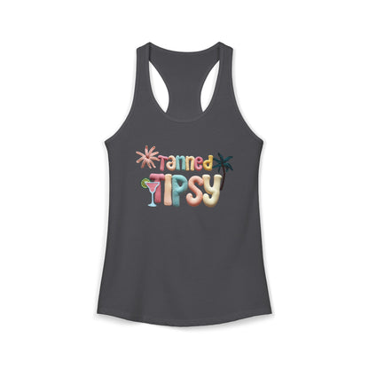 Tanned Tipsy Racerback Tank
