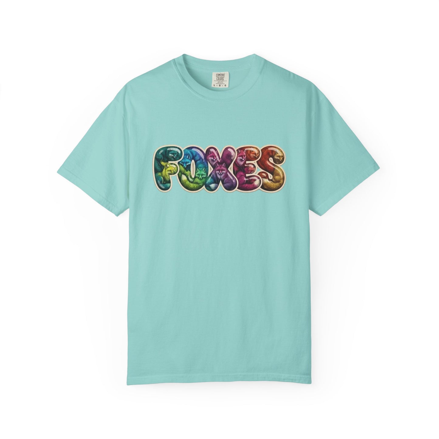 Bubble Letter Foxes Tee