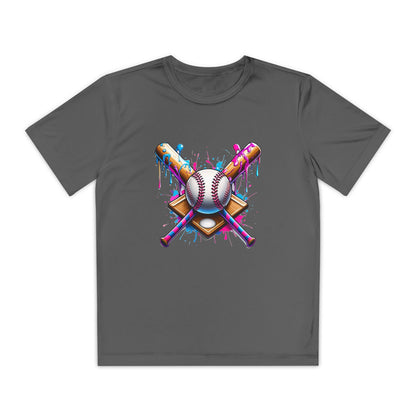Colorful Drip Baseball Boys Tee