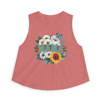 Mama Sunflower Crop Top
