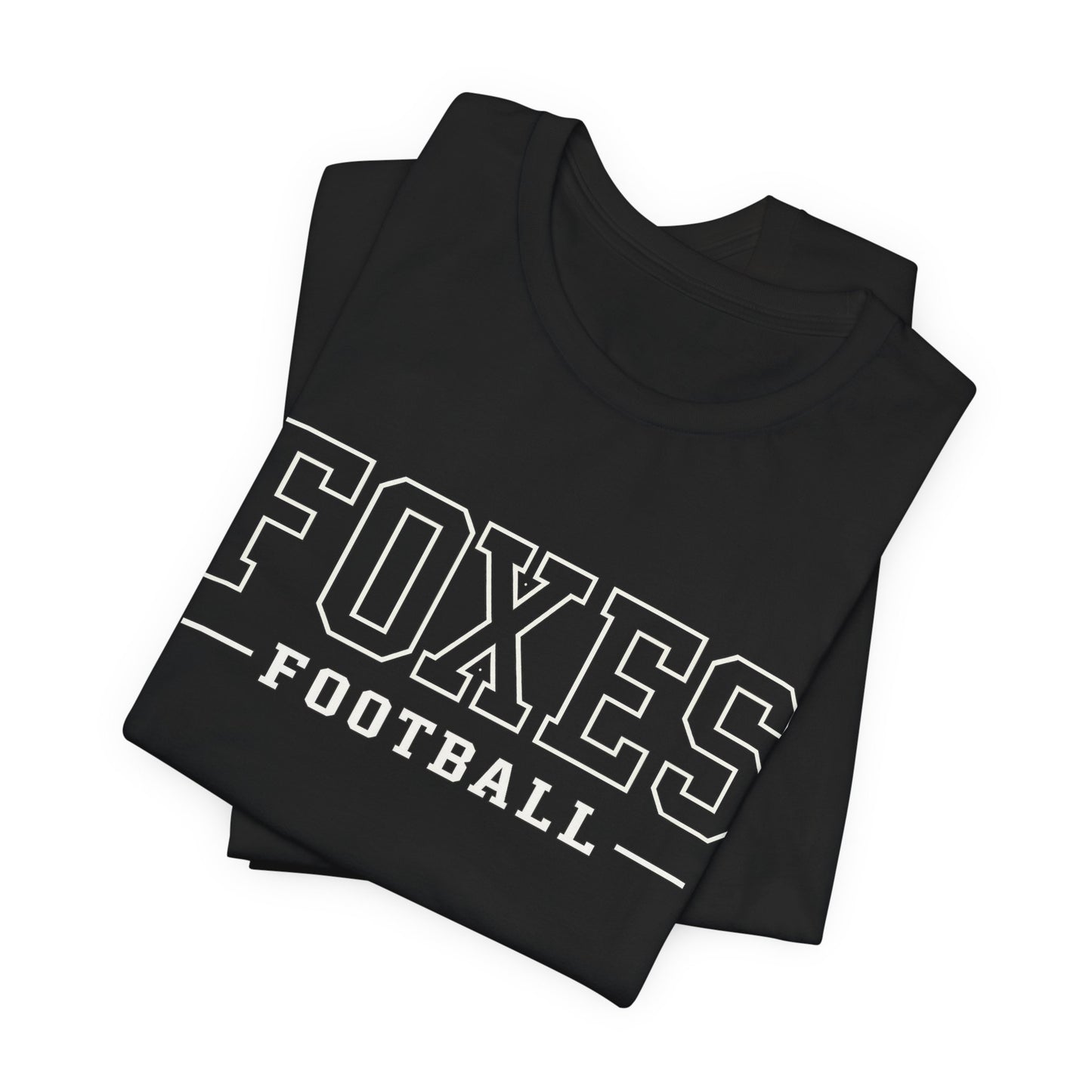Foxes Football Tee — Green Collegiate Team Shirt