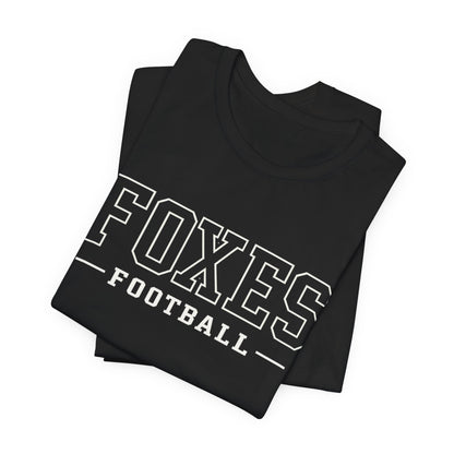Foxes Football Tee — Green Collegiate Team Shirt