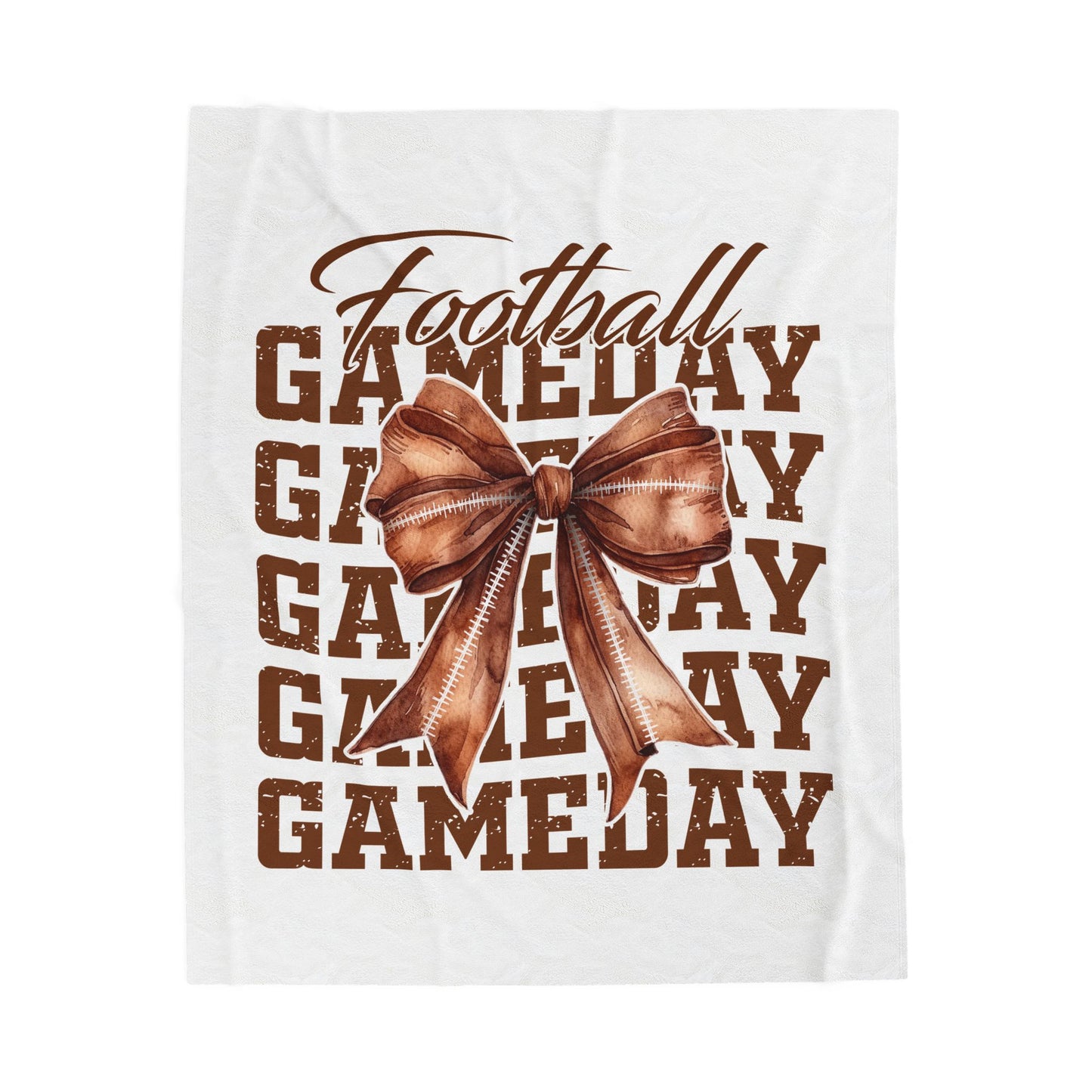 Football Gameday Velveteen Plush Blanket