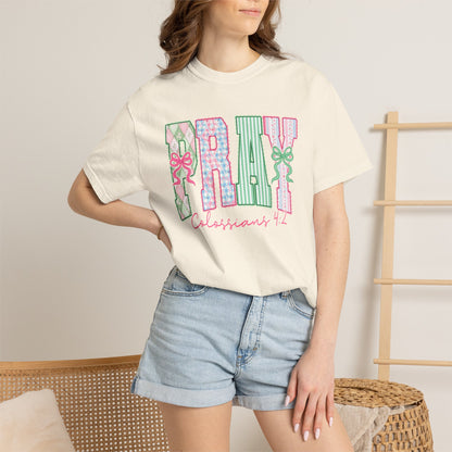 Pray Floral Graphic Tee
