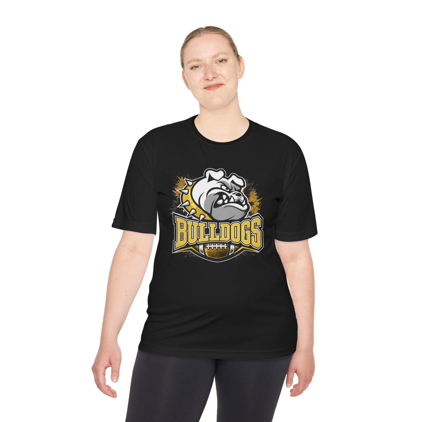 Bulldogs Football Mascot Tee — Moisture‑Wicking Sports Shirt