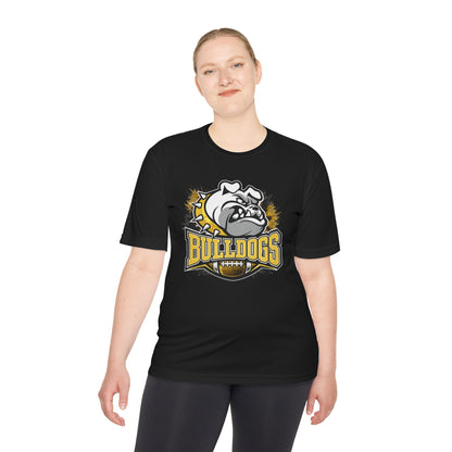 Bulldogs Football Mascot Tee — Moisture‑Wicking Sports Shirt