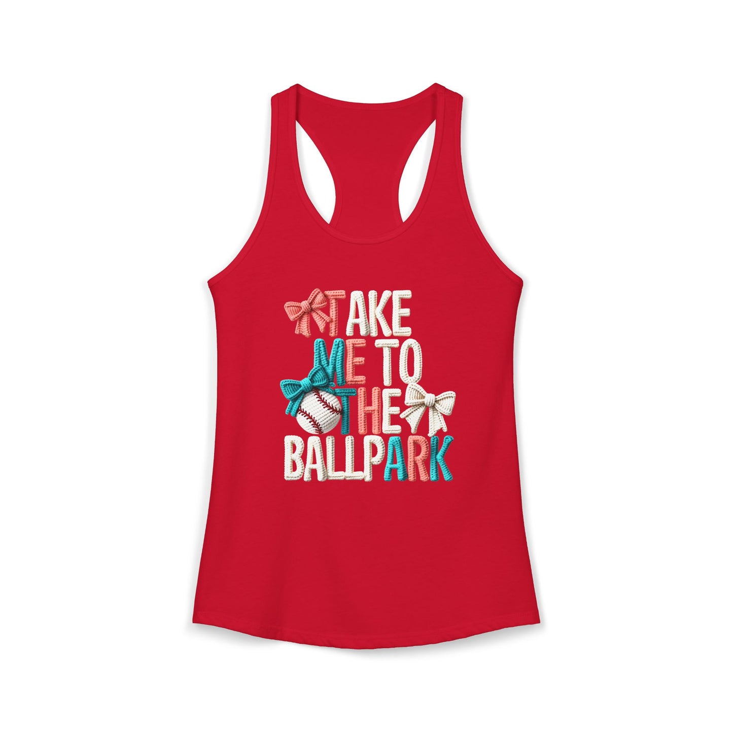 Take me to The Ballpark Racerback Tank
