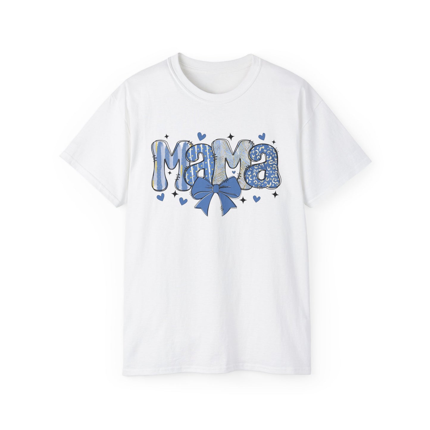 Mama Blue Bow T‑Shirt