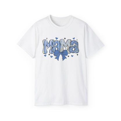 Mama Blue Bow T‑Shirt