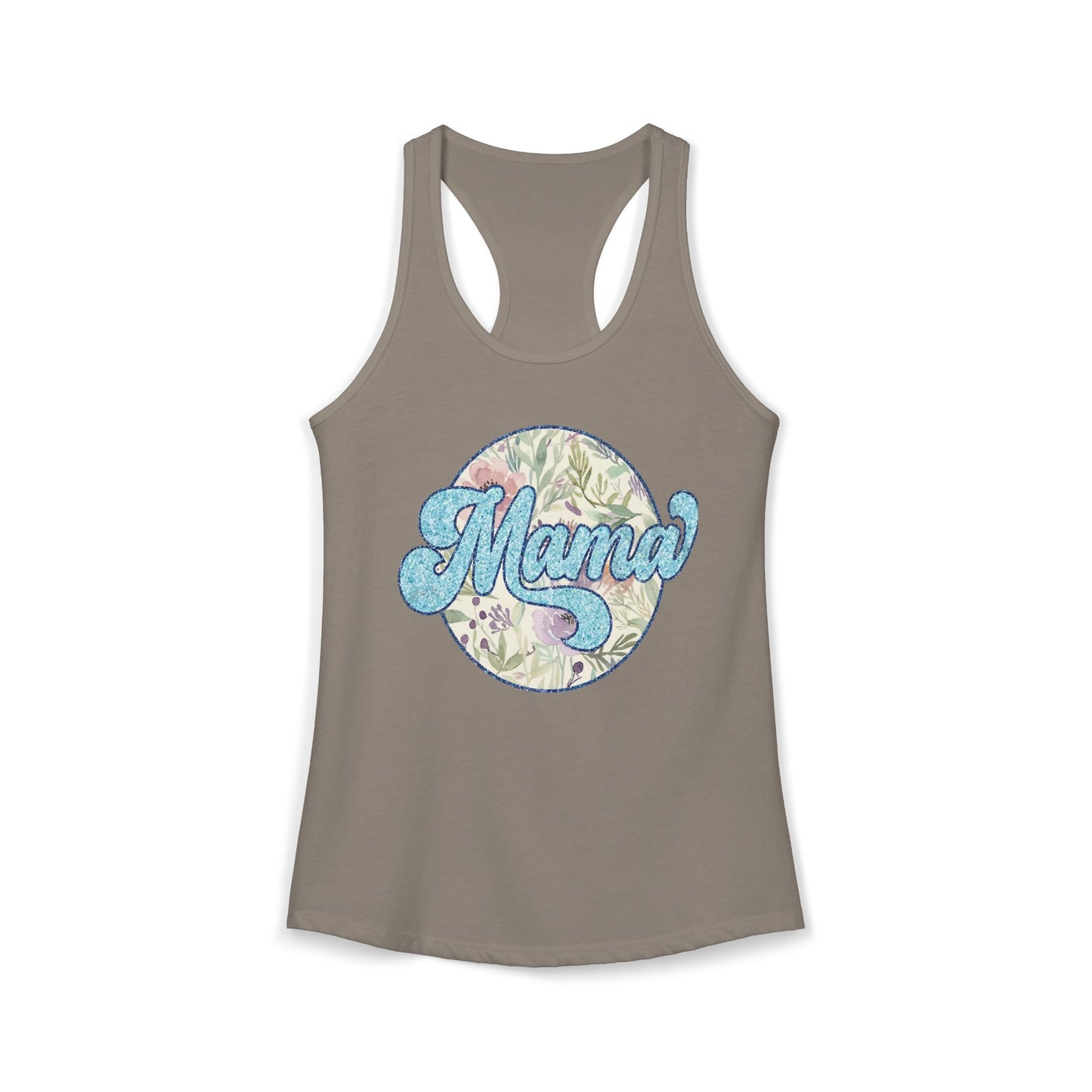 Mama Floral Racerback Tank
