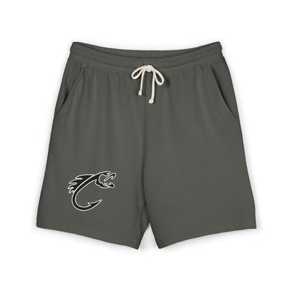 Lightweight Fleece Sweat Shorts with Fishing Hook Logo