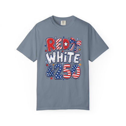 Red White & 250 Patriotic Tee