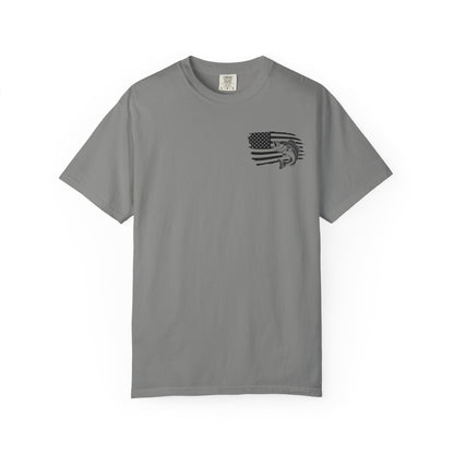 Fishing Bass T-Shirt — American Flag Bass Graphic Tee