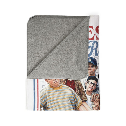 Fleece Sherpa Blanket — "Heroes Get Remembered But Legends Never Die" Retro Kids Crew Design