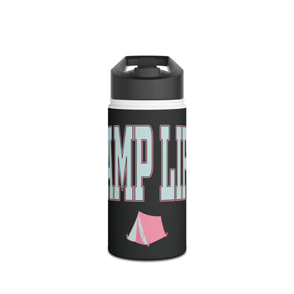 Camp Life Stainless Steel Water Bottle - BLACK